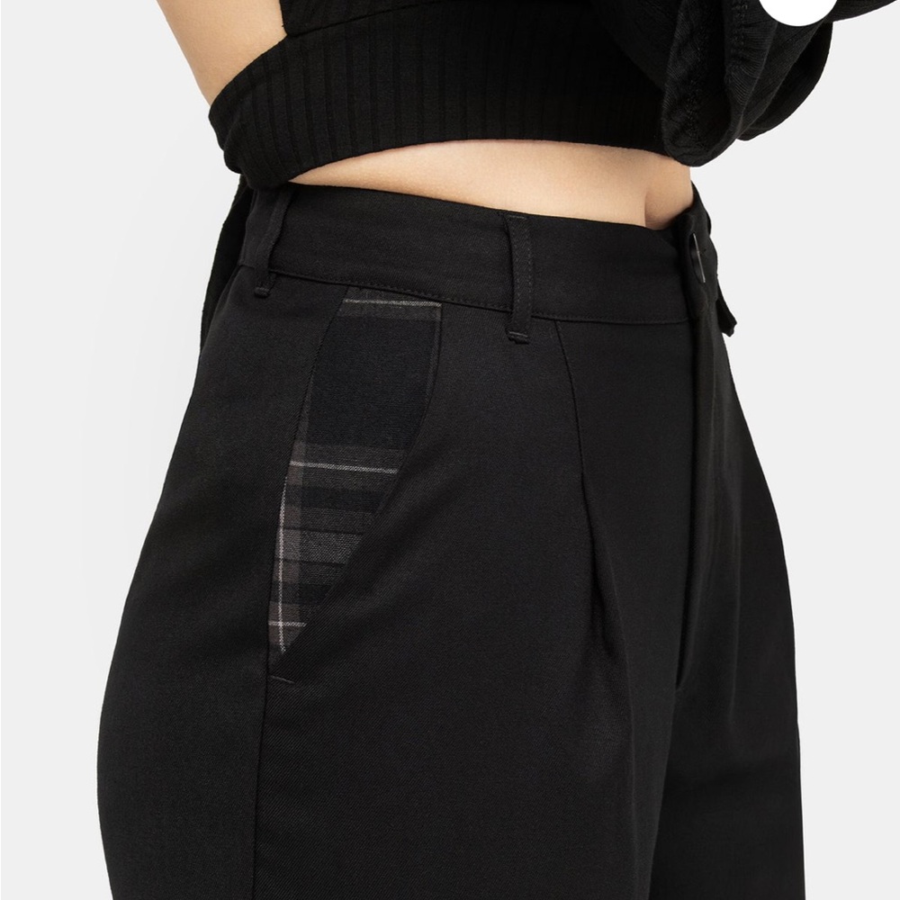 Disturbia clover check contrast trousers  us14 - Picture 2 of 3